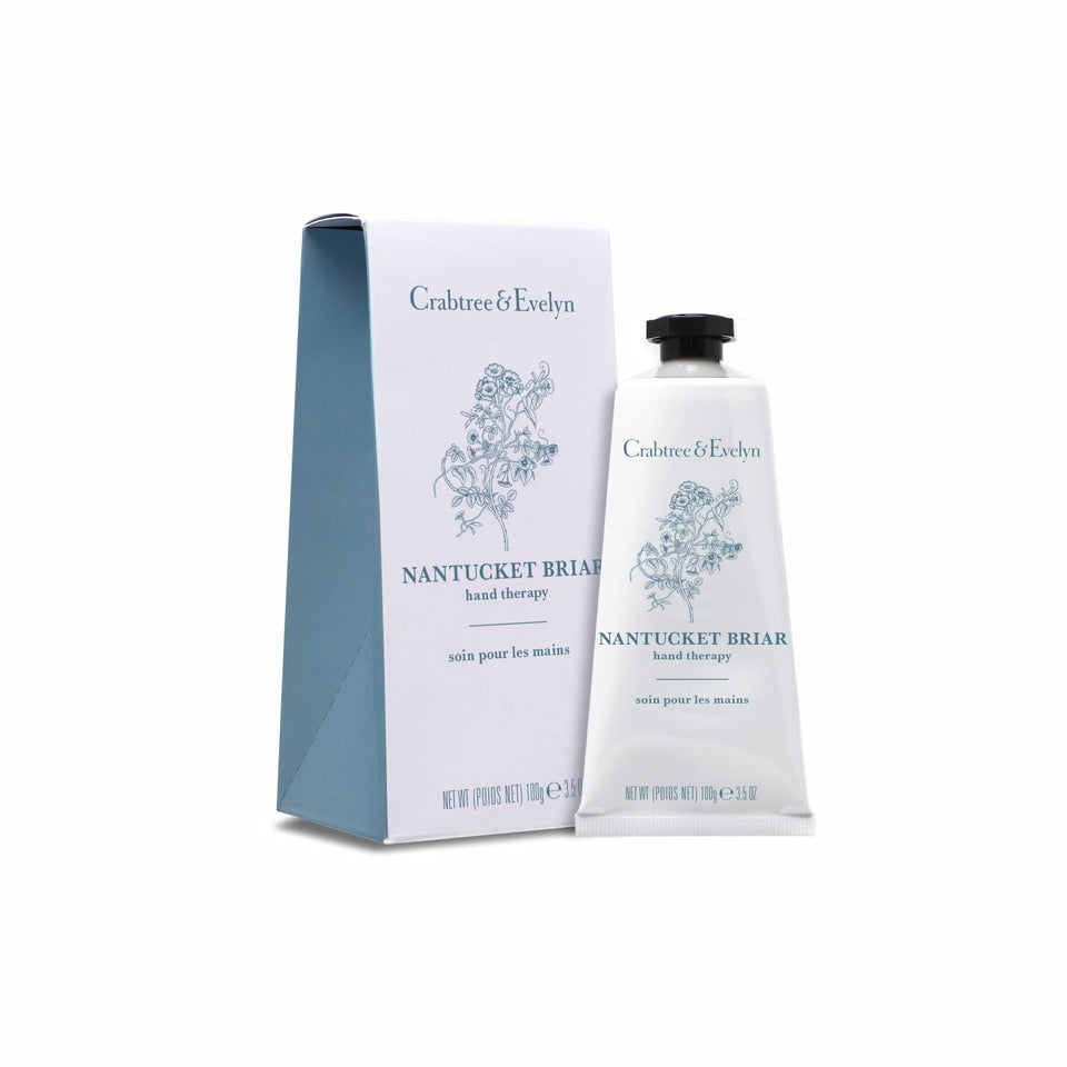 Crabtree & Evelyn front tube view showing packaging and scent branding benefit