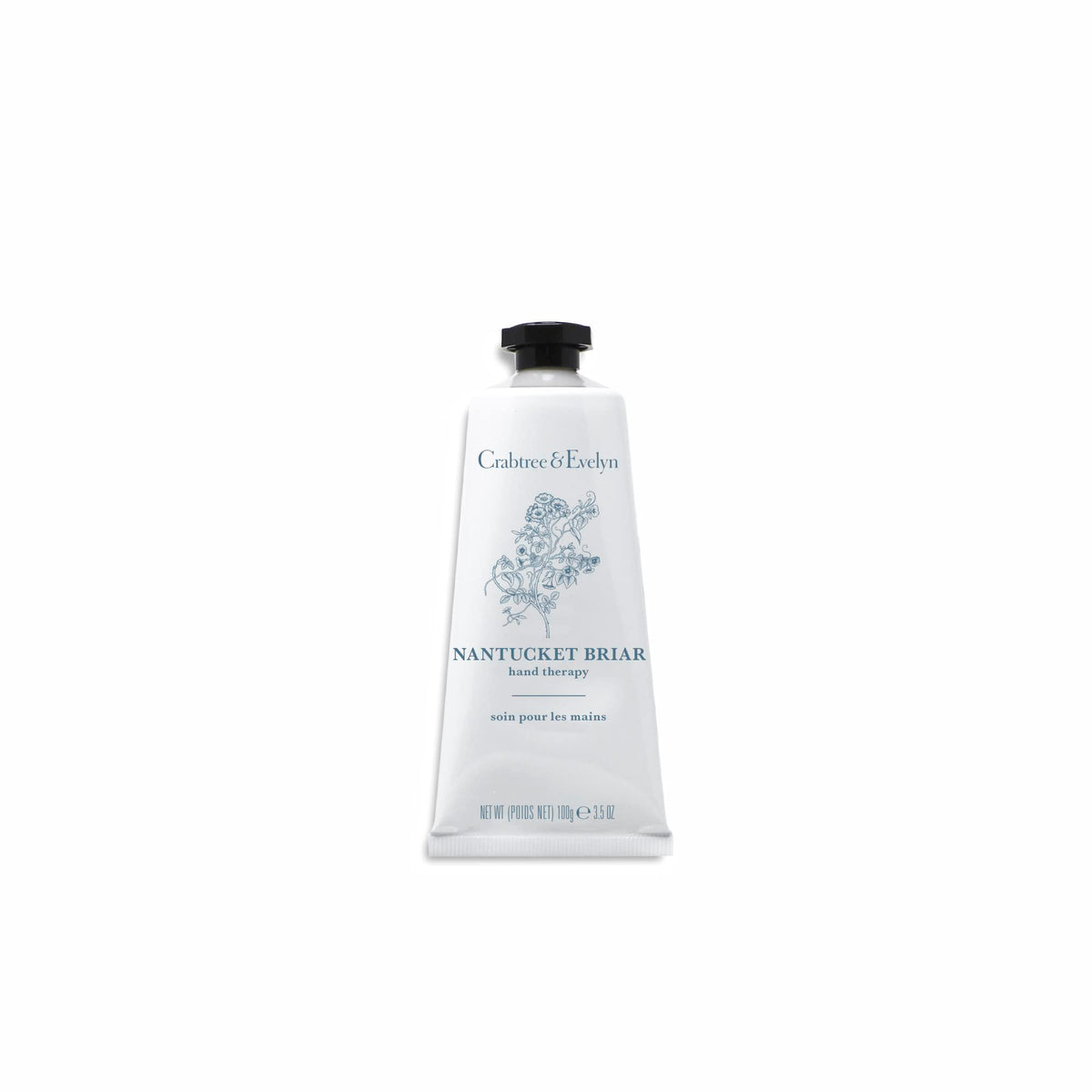 Crabtree & Evelyn hand applying cream demonstrating quick absorption benefit