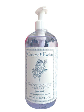 Crabtree & Evelyn gel lather texture on hand illustrating moisturizing cleanse without dryness