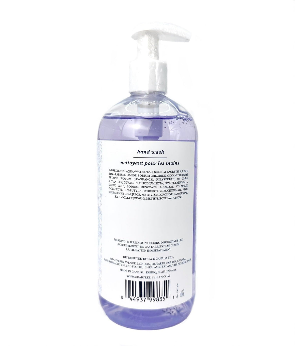 Crabtree & Evelyn pump close-up demonstrating easy dispensing and controlled usage benefit