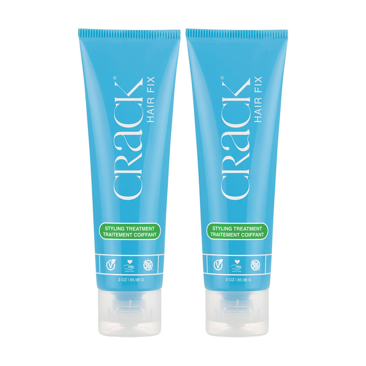 Crack front packaging showing product tube and branding with clear benefits
