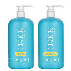 Crack front packaging showing both bottles and benefits
