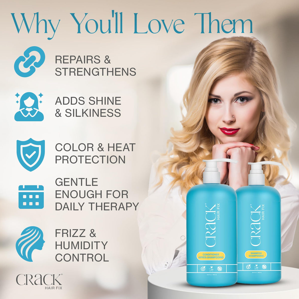 Crack shampoo lather texture demonstrating gentle cleansing