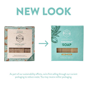 Crate 61 Organics bars styled on bathroom shelf conveying natural decor and daily ritual benefit