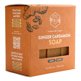Crate 61 Organics close-up of soap surface texture highlighting creamy lather potential