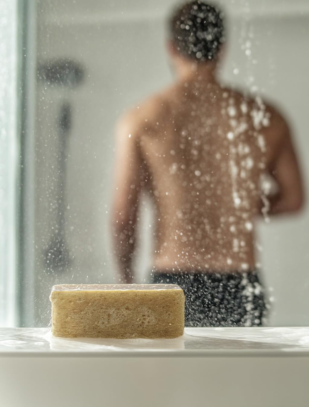 Crate 61 Organics rich lather on washcloth demonstrating gentle cleansing action
