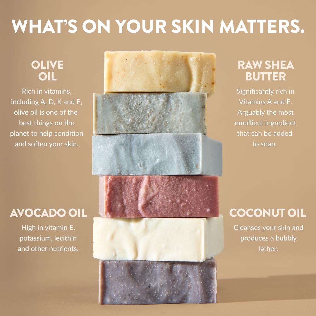 Crate 61 label close-up listing essential oil scents and natural formulation benefit