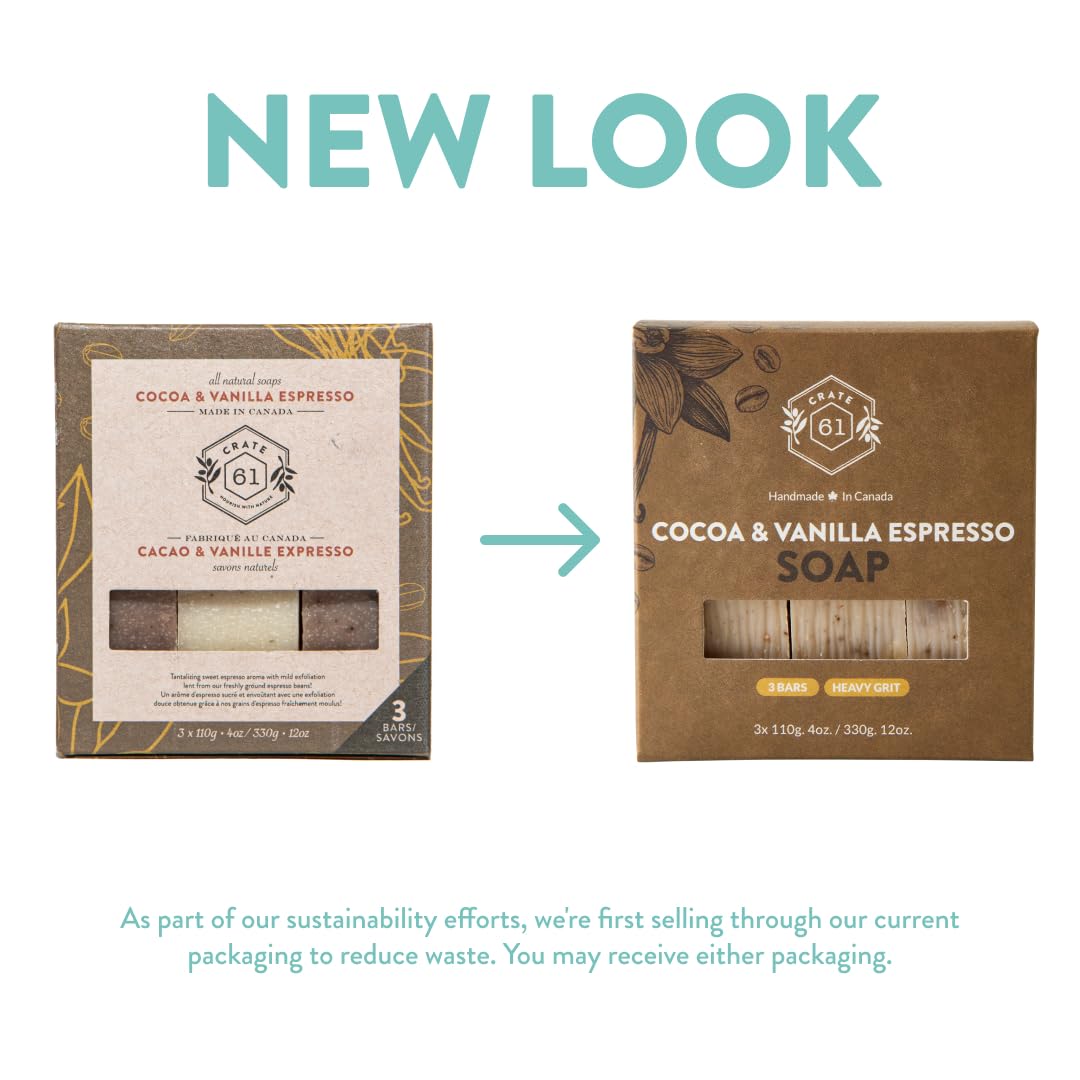 Crate 61 Organics label close-up listing premium essential oils and benefits