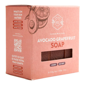 Crate 61 Organics close-up of soap texture highlighting gentle, creamy lather
