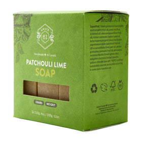 Crate 61 Organics soap lathered in hand demonstrating gentle cleansing and hydration
