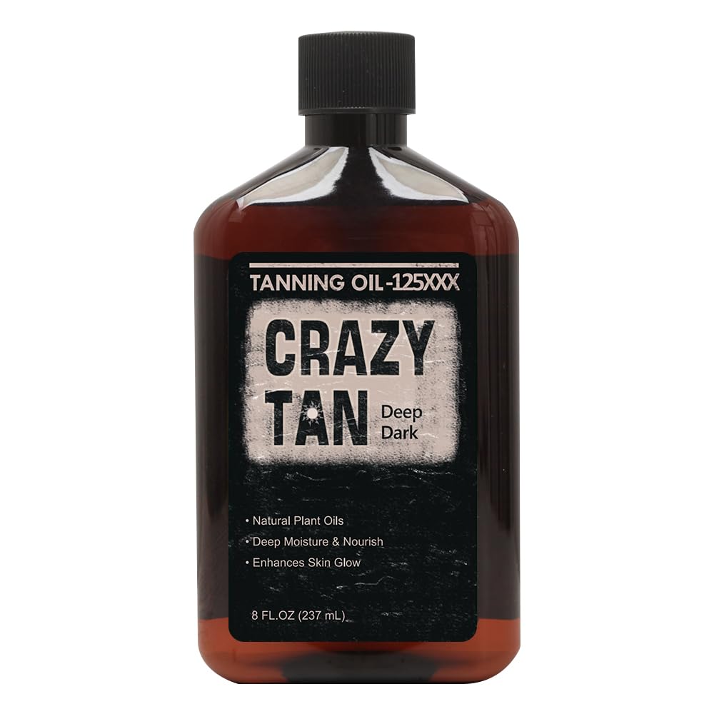 Crazytan front bottle shot showing label and 8 oz size for clear identification