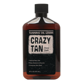 Crazytan front bottle shot showing label and 8 oz size for clear identification