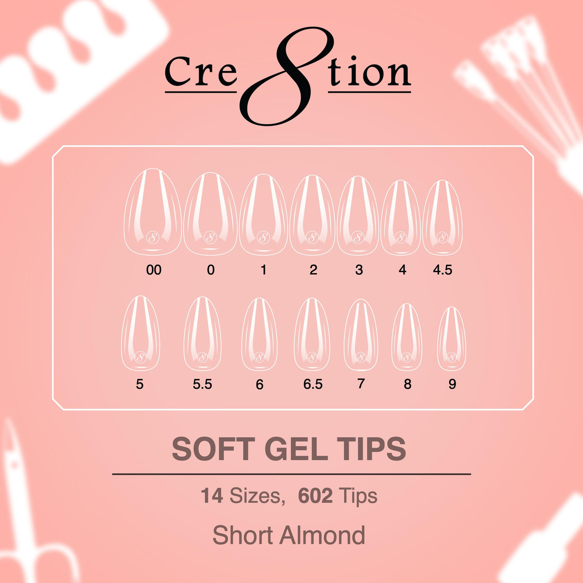 Cre8tion Extend Gel bottle beside a 0.5 fl oz marker to show true product size and scale