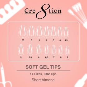 Cre8tion Extend Gel bottle beside a 0.5 fl oz marker to show true product size and scale