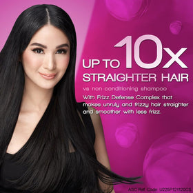 Applying Cream Silk to wet hair mid-lengths to ends for smoother results