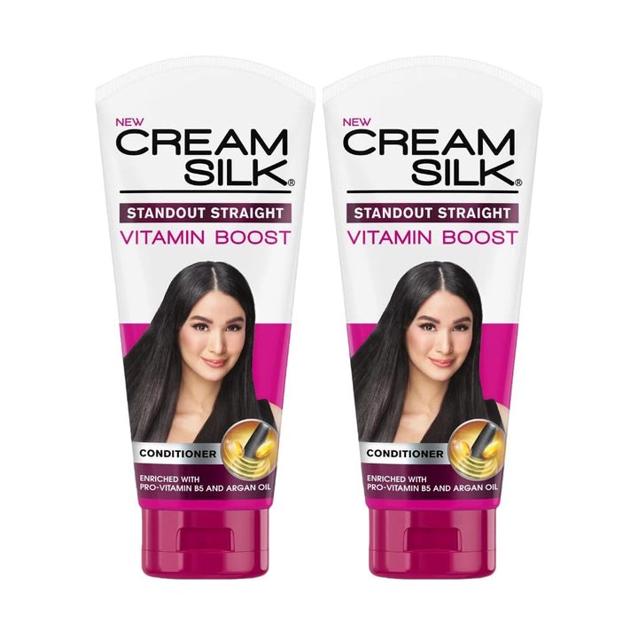 Cream Silk front packaging showing two 180ml bottles and product benefit