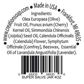 Creation Pharm open jar texture revealing rich balm for deep moisturization