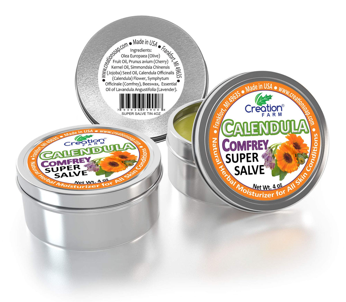 Creation Pharm recyclable packaging with jar showing eco-friendly sustainability benefit