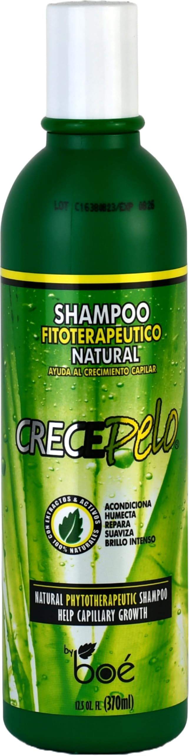 Crece Pelo BOE treatment mask texture on fingertips showing creamy nourishment