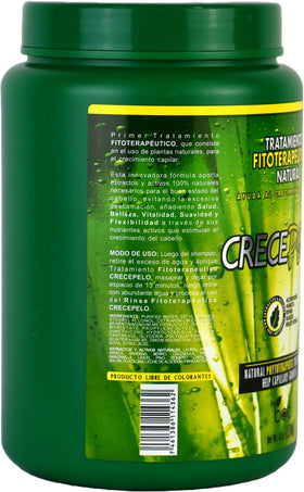 Crece Pelo creamy mask texture close-up demonstrating rich hydration