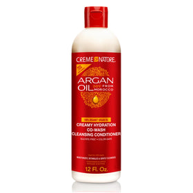Creme of Nature front bottle showing product benefit of gentle cleansing