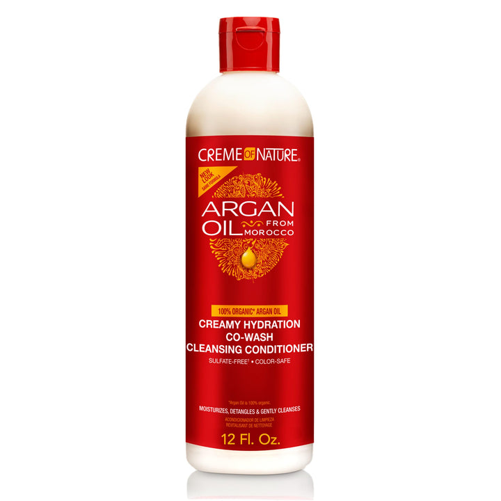 Creme of Nature front bottle showing product benefit of gentle cleansing