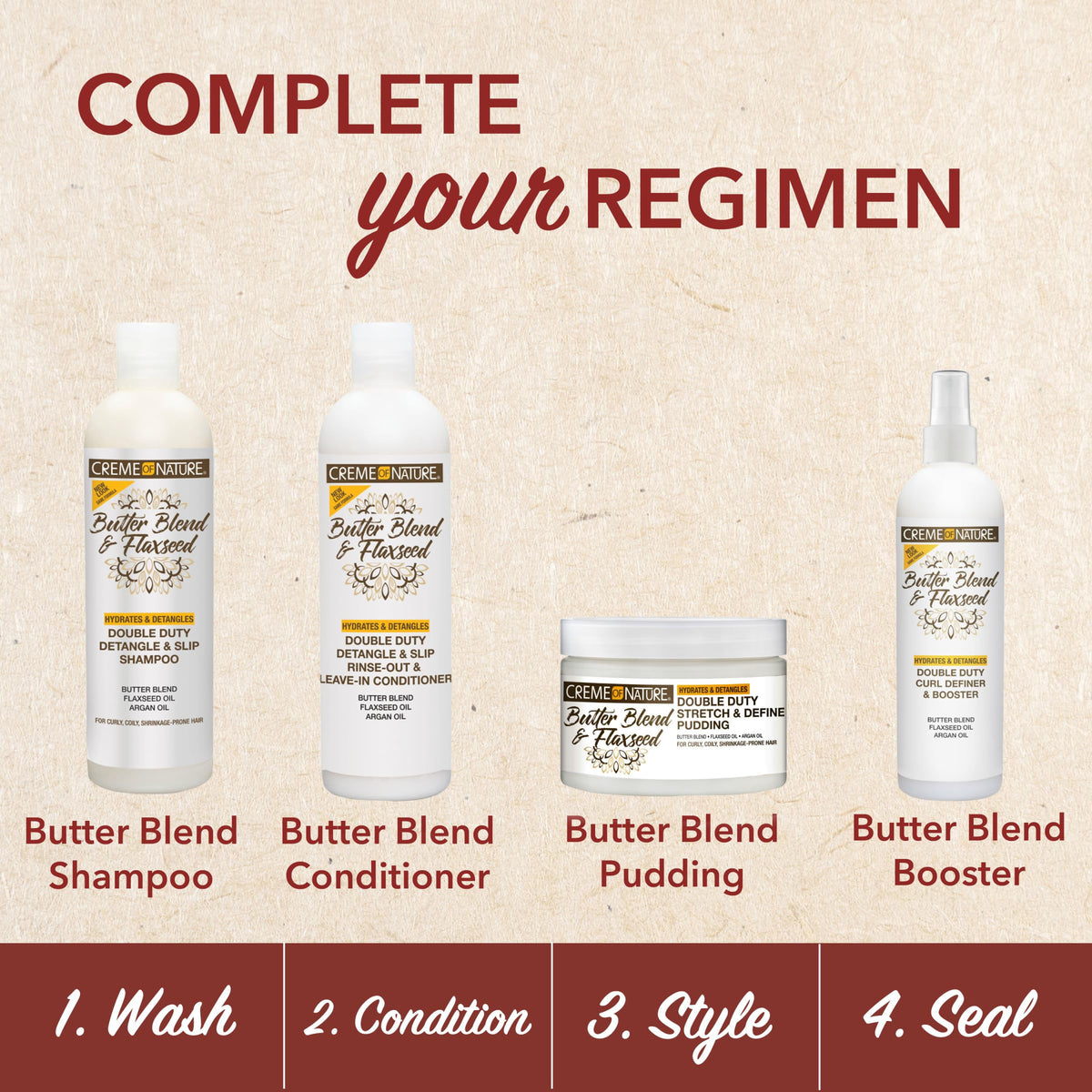 Creme of Nature used in a styling session with defined curls and hydrated finish