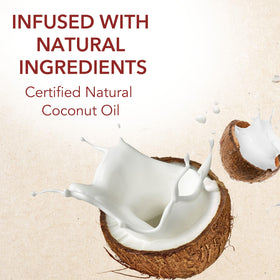 Creme of Nature shampoo poured into palm showing moisturizing creaminess