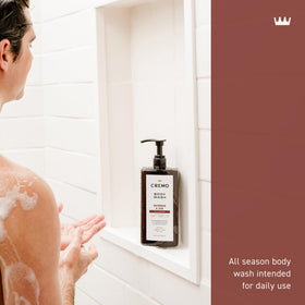Cremo close-up rich lather texture demonstrating moisturizing, dense foam