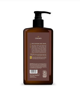 Cremo bottle on shower shelf in bathroom, suggesting daily grooming upgrade