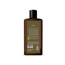Cremo Cypress Santal in shower lifestyle scene showing refreshed benefit
