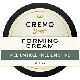 Cremo front jar showing label and compact travel-friendly size