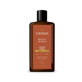 Cremo front bottle showing Golden Amber label and premium look benefiting quick shelf recognition