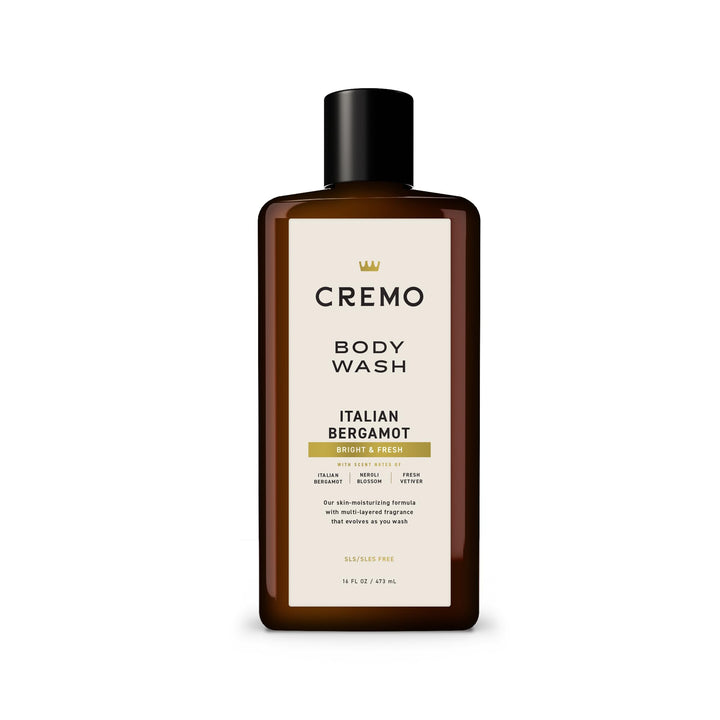 Cremo Italian Bergamot front bottle showing clean design and premium look