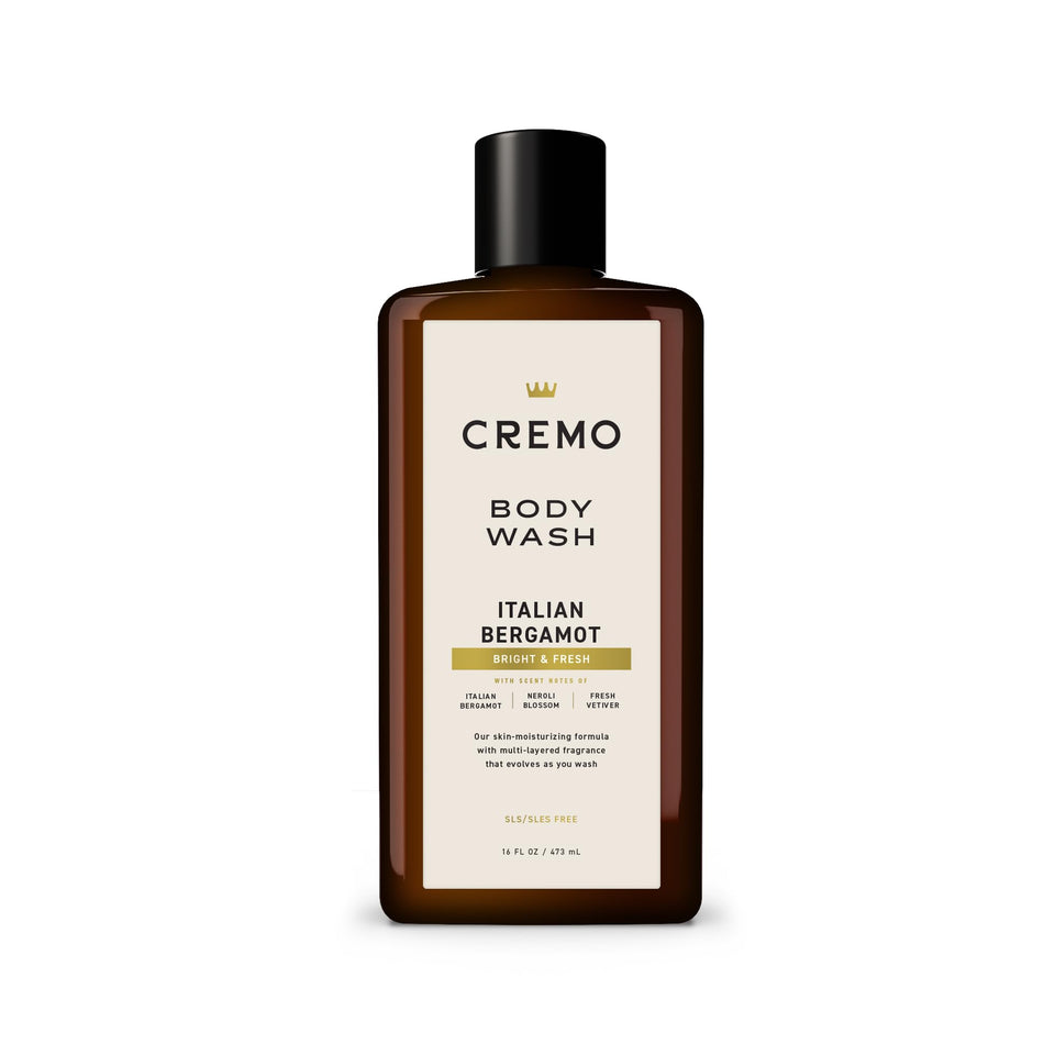 Cremo Italian Bergamot front bottle showing clean design and premium look