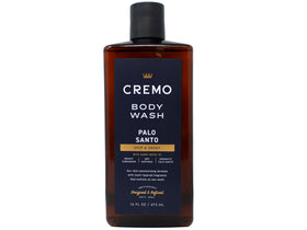 Cremo Palo Santo bottle close-up highlighting label and woody scent depth