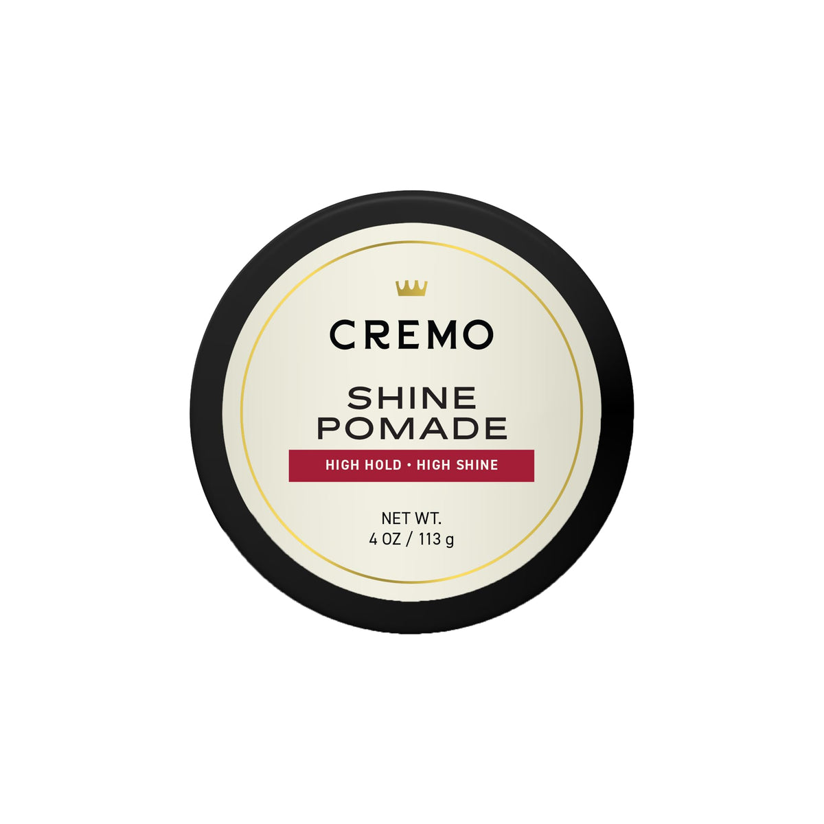 Cremo pomade front jar showing label and premium packaging benefit