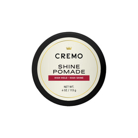 Cremo pomade front jar showing label and premium packaging benefit