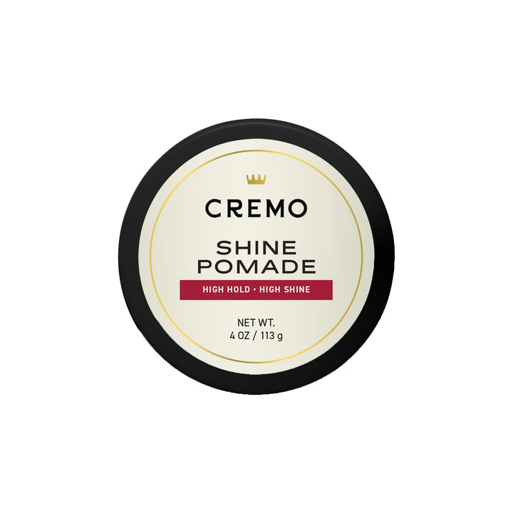 Cremo pomade front jar showing label and premium packaging benefit