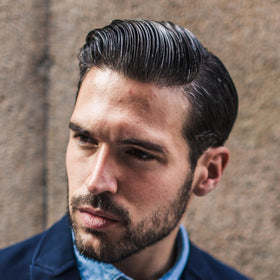 Cremo applied to damp hair demonstrating gel-like hold benefit