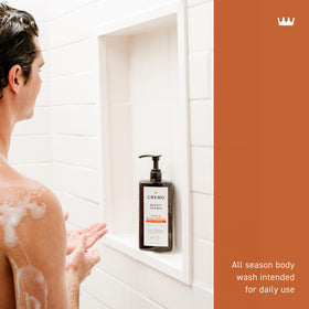 Cremo close-up of rich lather texture delivering moisturizing foam
