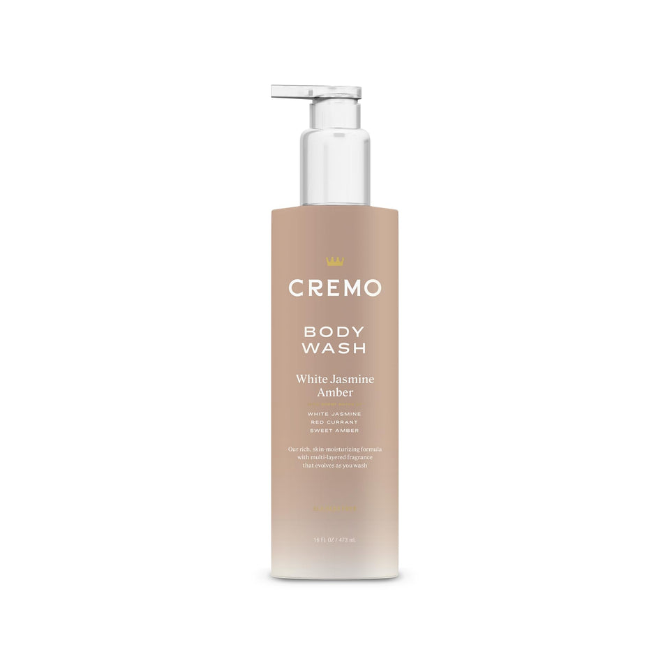 Cremo bottle front view showing label and fragrance for elegant display