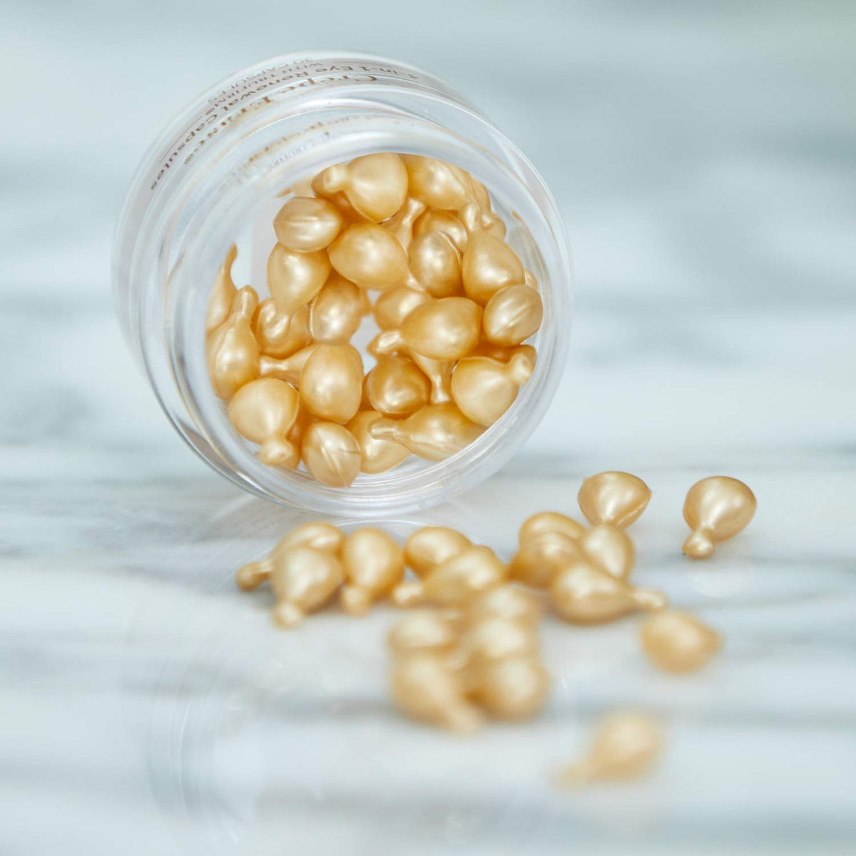 Crepe Erase capsules styled on vanity for everyday skincare routine