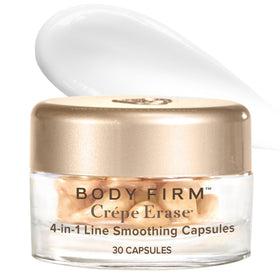 Crepe Erase front packaging showing 30 capsules and benefits