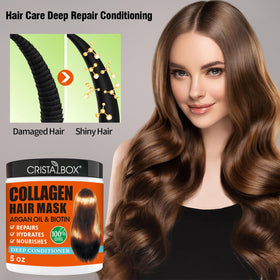 cristalbox collagen mask with argan oil drops for hydration