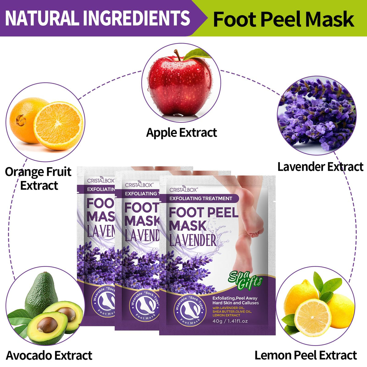 CRISTALBOX exfoliating mask closeup showing gel texture that helps lift dead skin