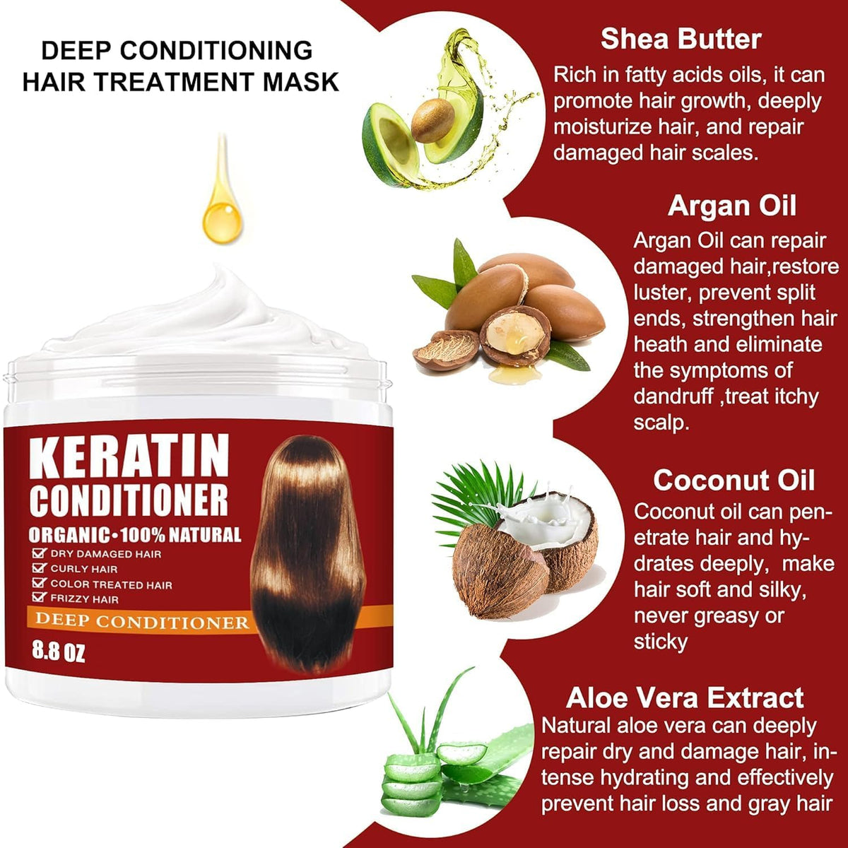 CRISTALBOX keratin mask creamy texture close-up illustrating rich hydration