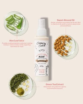 Cristina's Curls label close-up highlighting features and gentle formula