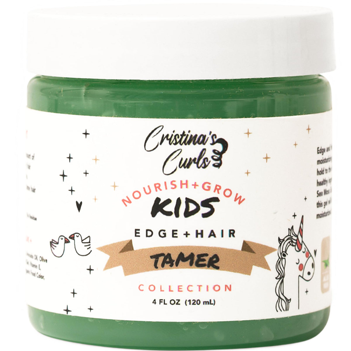 Cristina's Curls front packaging showing jar and label, clear product branding and benefit