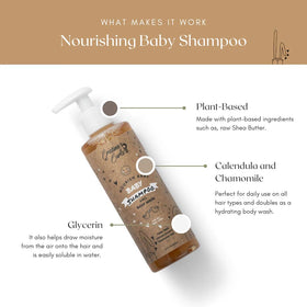 Cristina's Curls shampoo texture closeup highlighting low-foam, tear-free cleansing